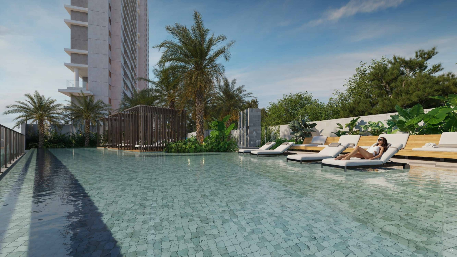 Varanda com piscina privativa — exclusivo Oásis Vale do Sereno