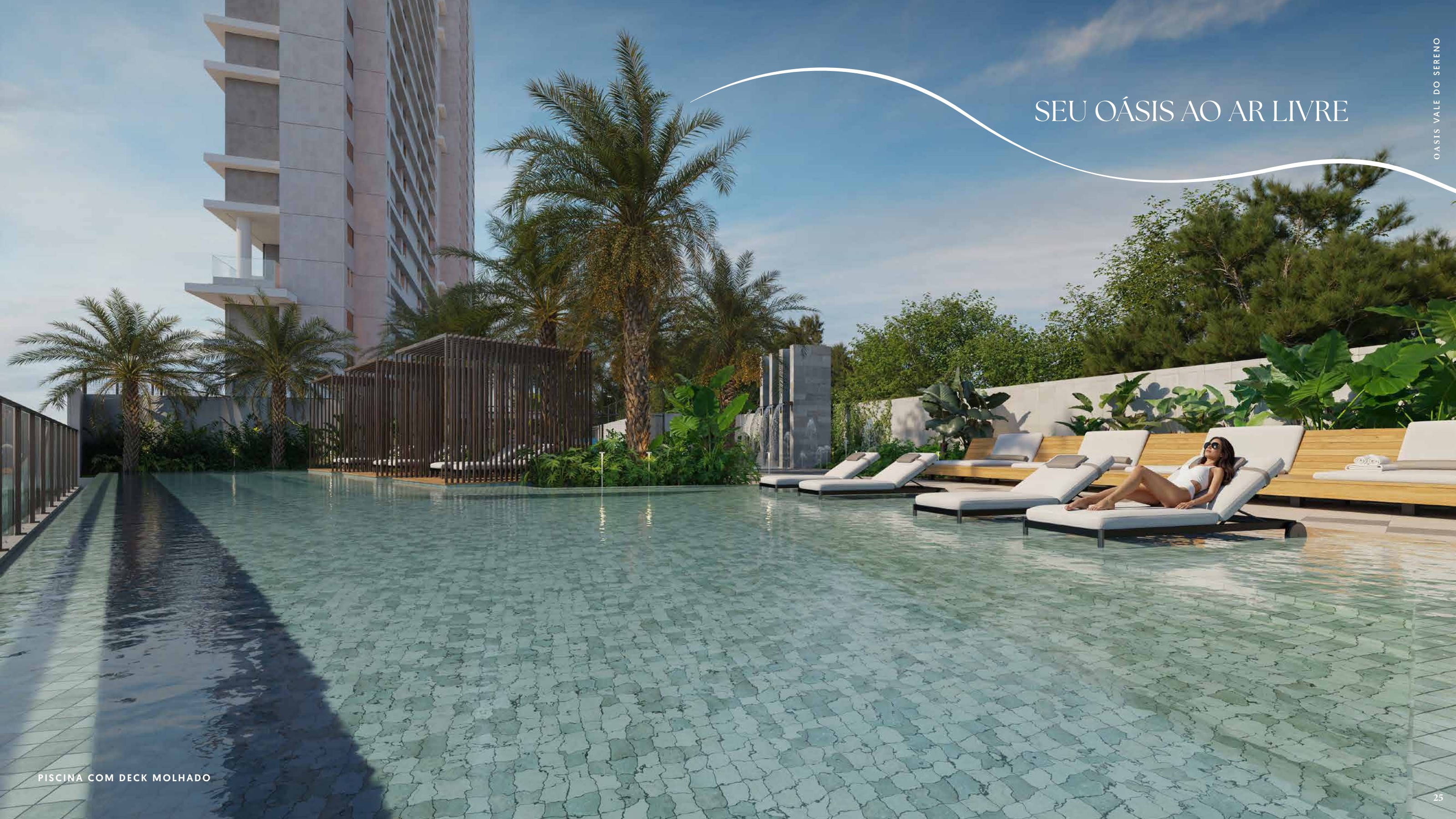 Piscina com deck